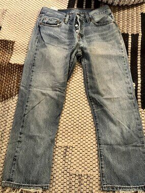 Levi's Light Blue Ankle Crop Jeans